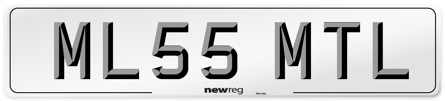 ML55 MTL Number Plate from New Reg